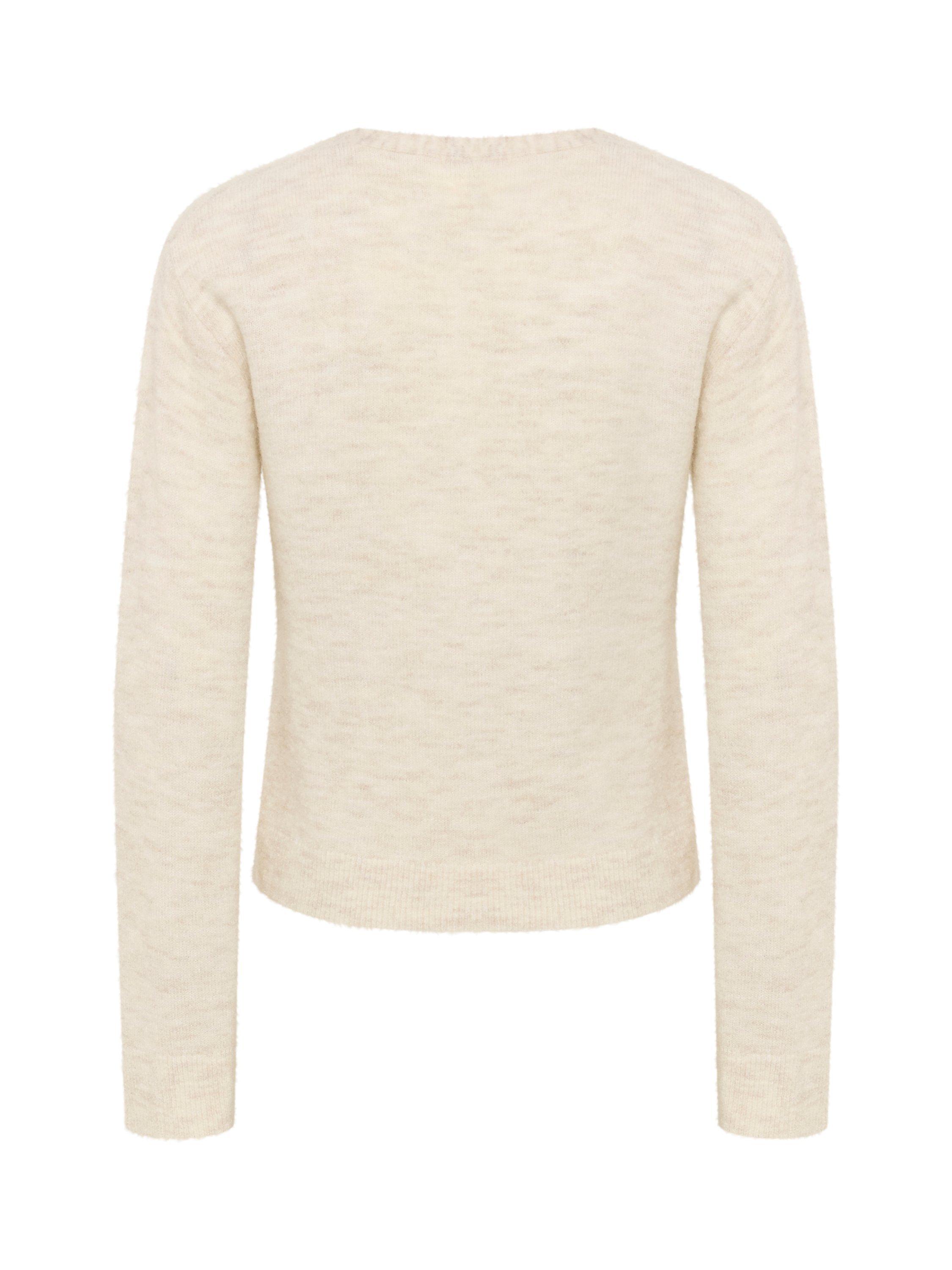Product image 6 of 6, which shows Part Two Peytons Easy Fit Cardigan, Cream Melange, XS