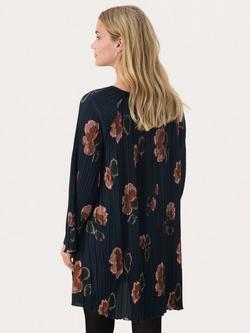 Part Two Milanas Floral Dress, Dark Navy - view 2, Dark Navy
