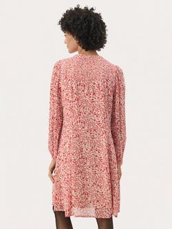 Part Two Piyanna Floral Dress, Mars Red/Cream - view 2, Mars Red/Cream