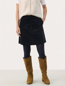 Part Two Lings Corduroy Mini Skirt, Dark Navy