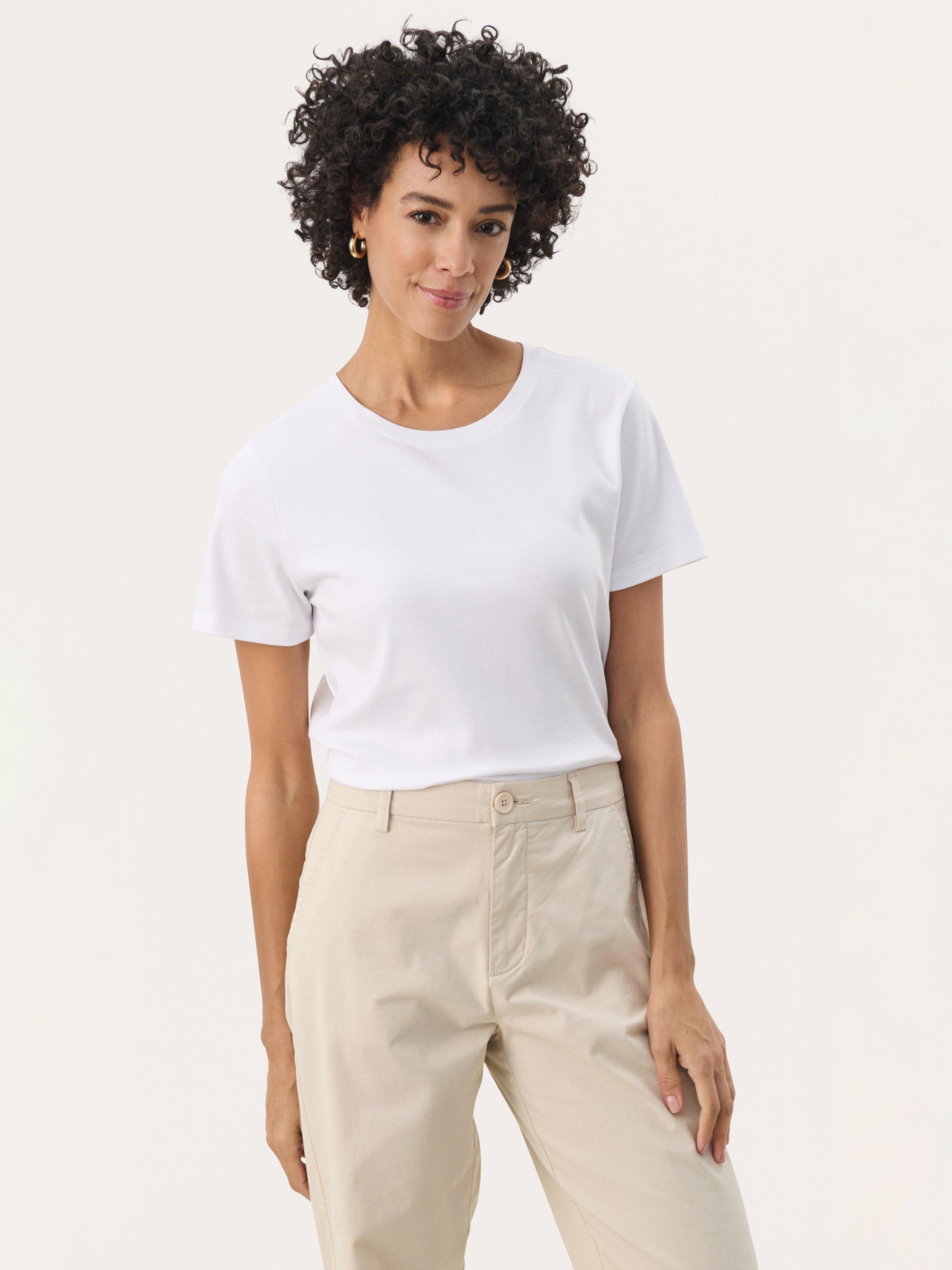 Product image 1 of 6, which shows Part Two LenyaPW Classic T-Shirt, Bright White, L