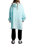 Ony Original Sherpa Fleece Hooded Blanket, Blue/White