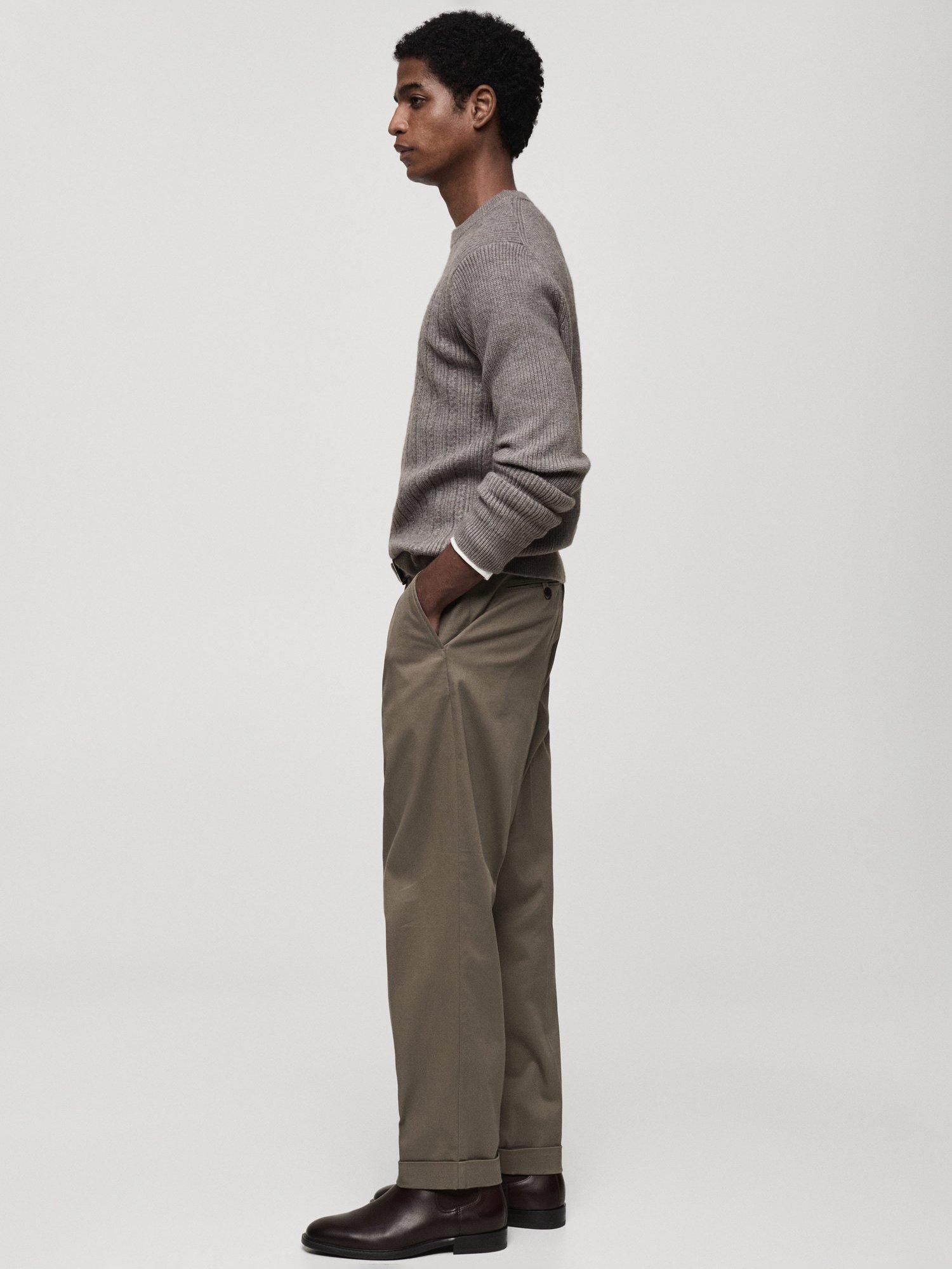 Product image 7 of 8, which shows Mango Mary Cable Knit Jumper, Grey, S