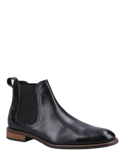 Hush Puppies Diego Leather Chelsea Boots - view 2, Black