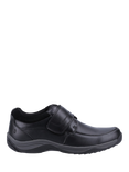 Hush Puppies Douglas Leather Riptape Loafers, Black