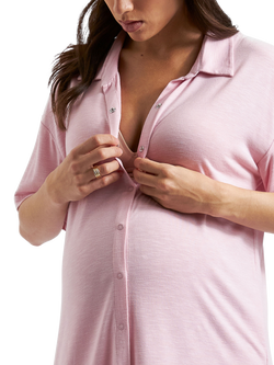 Ripe Dreamy Maternity & Nursing Nightdress - view 2, Dusty Pink