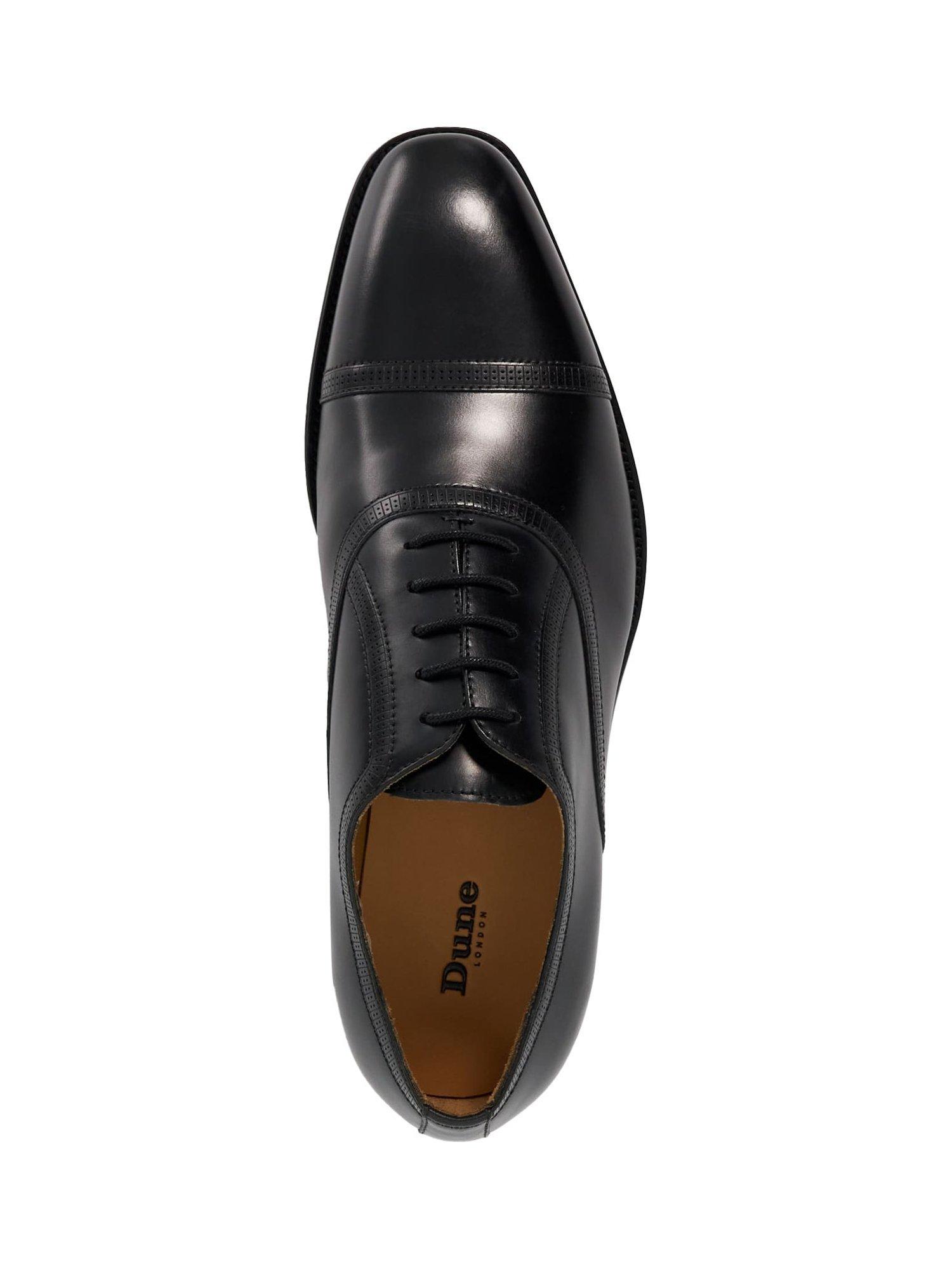 Product image 5 of 6, which shows Dune London Segred Leather Oxford Shoes, Black, 6