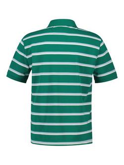 GANT Cotton Regular Fit Short Sleeve Stripe Polo Shirt, Butternut Green - view 2, Butternut Green