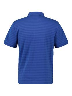 GANT Textured Stripe Polo Shirt, Rich Blue - view 2, Rich Blue