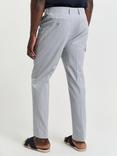 GANT Tailored Fit Cotton Blend Seersucker Suit Trousers, Rich Blue