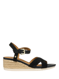 Geox Ischia Corda B Suede Wedge Heeled Sandals