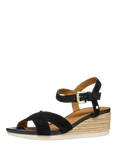 Geox Ischia Corda B Suede Wedge Heeled Sandals