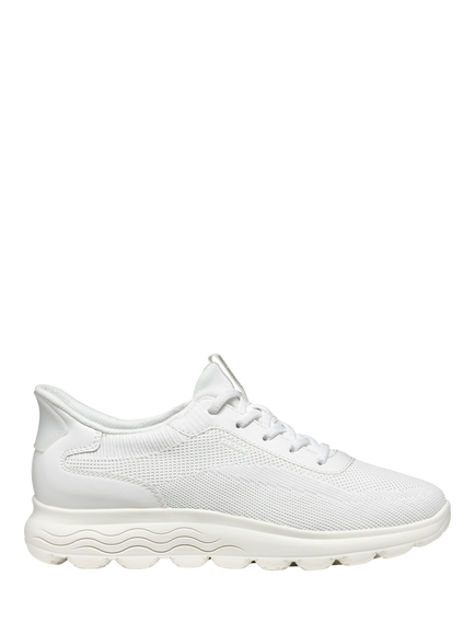 Geox Spherica Plus Lace Up Trainers, White