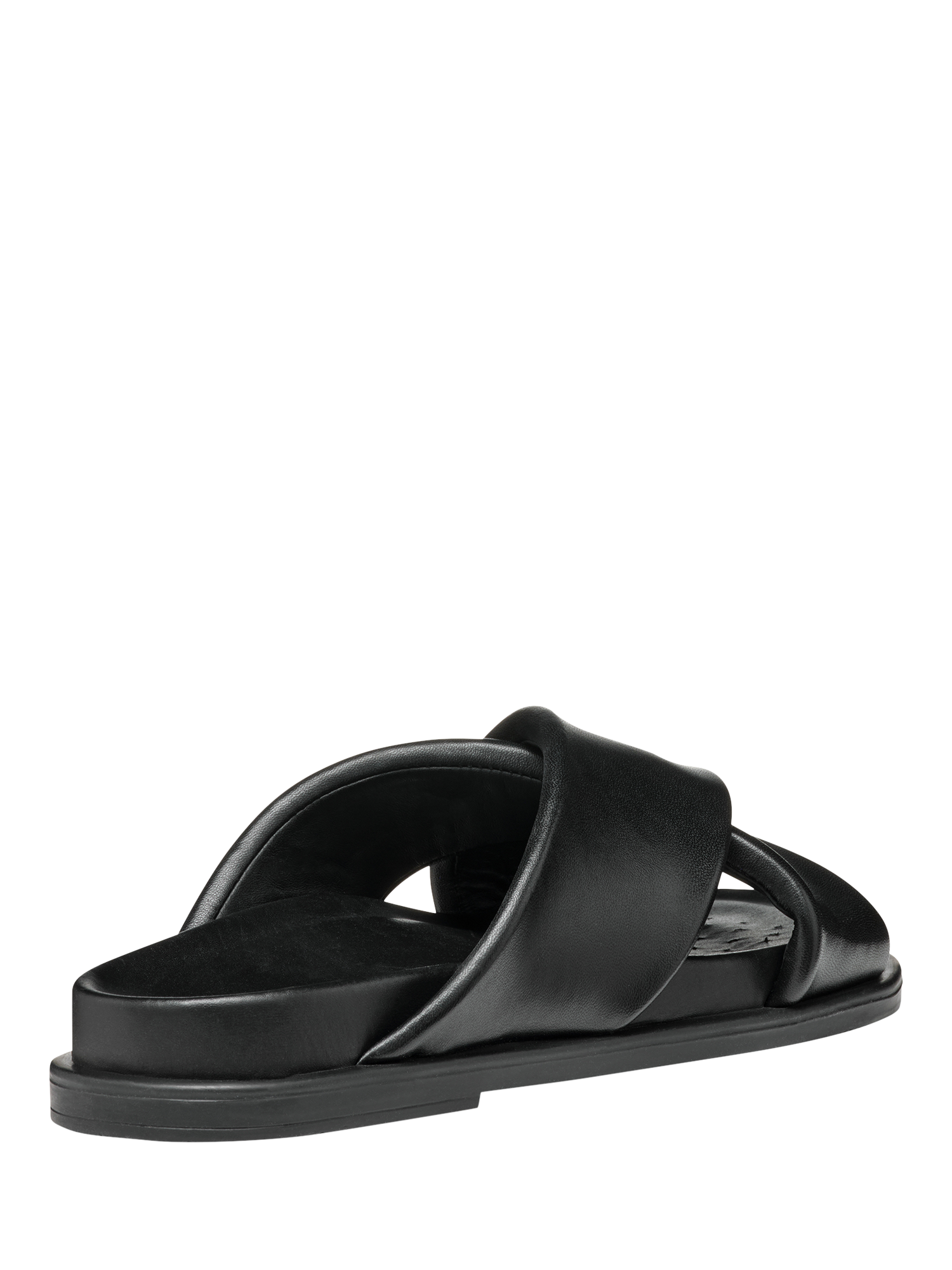 Product image 7 of 10, which shows Geox Adelash B Leather Cross Strap Sandals, Black, EU36