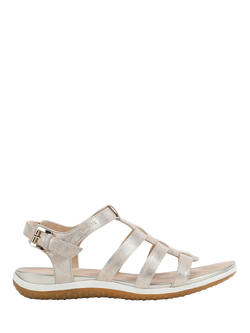 Geox Vega A Leather Fisherman Sandals, Sand