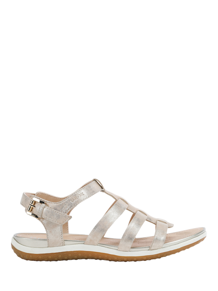 Geox Vega A Leather Fisherman Sandals, Sand