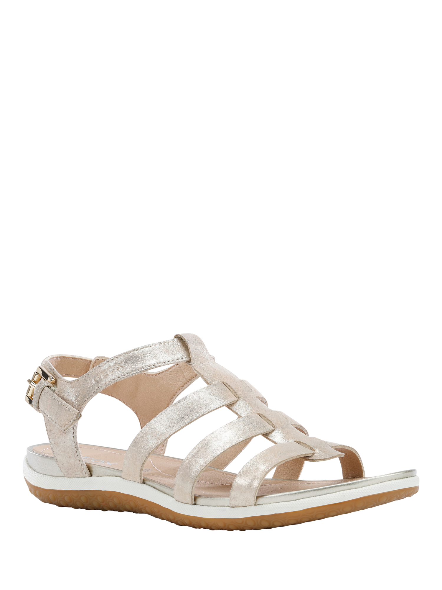 Product image 2 of 7, which shows Geox Vega A Leather Fisherman Sandals, Sand, EU36