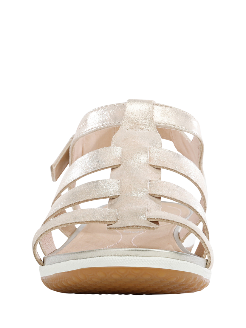 Product image 3 of 7, which shows Geox Vega A Leather Fisherman Sandals, Sand, EU36