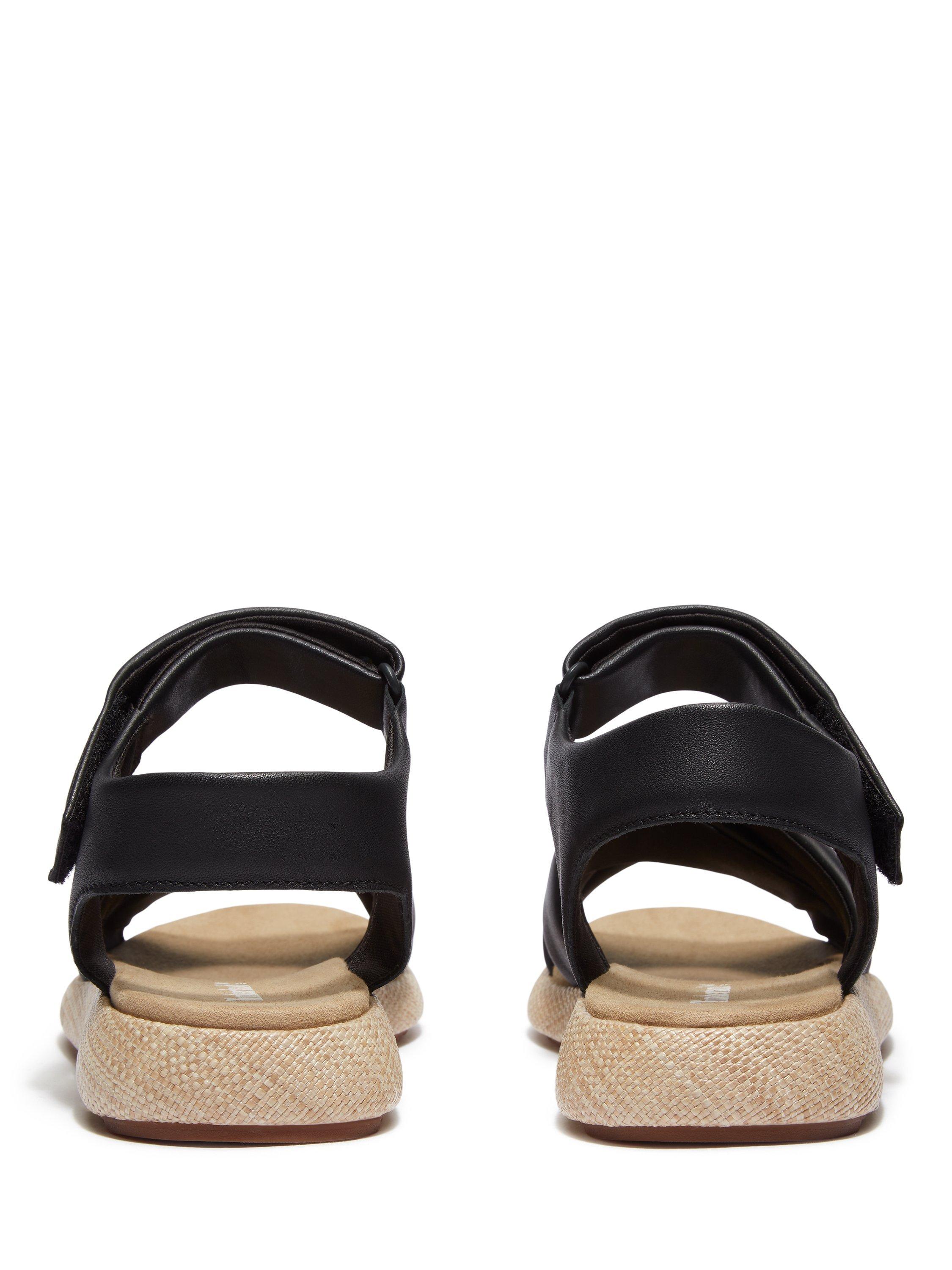 Product image 4 of 7, which shows Timberland Belmar Waves Backstrap Leather Strappy Sandals, Black, 5