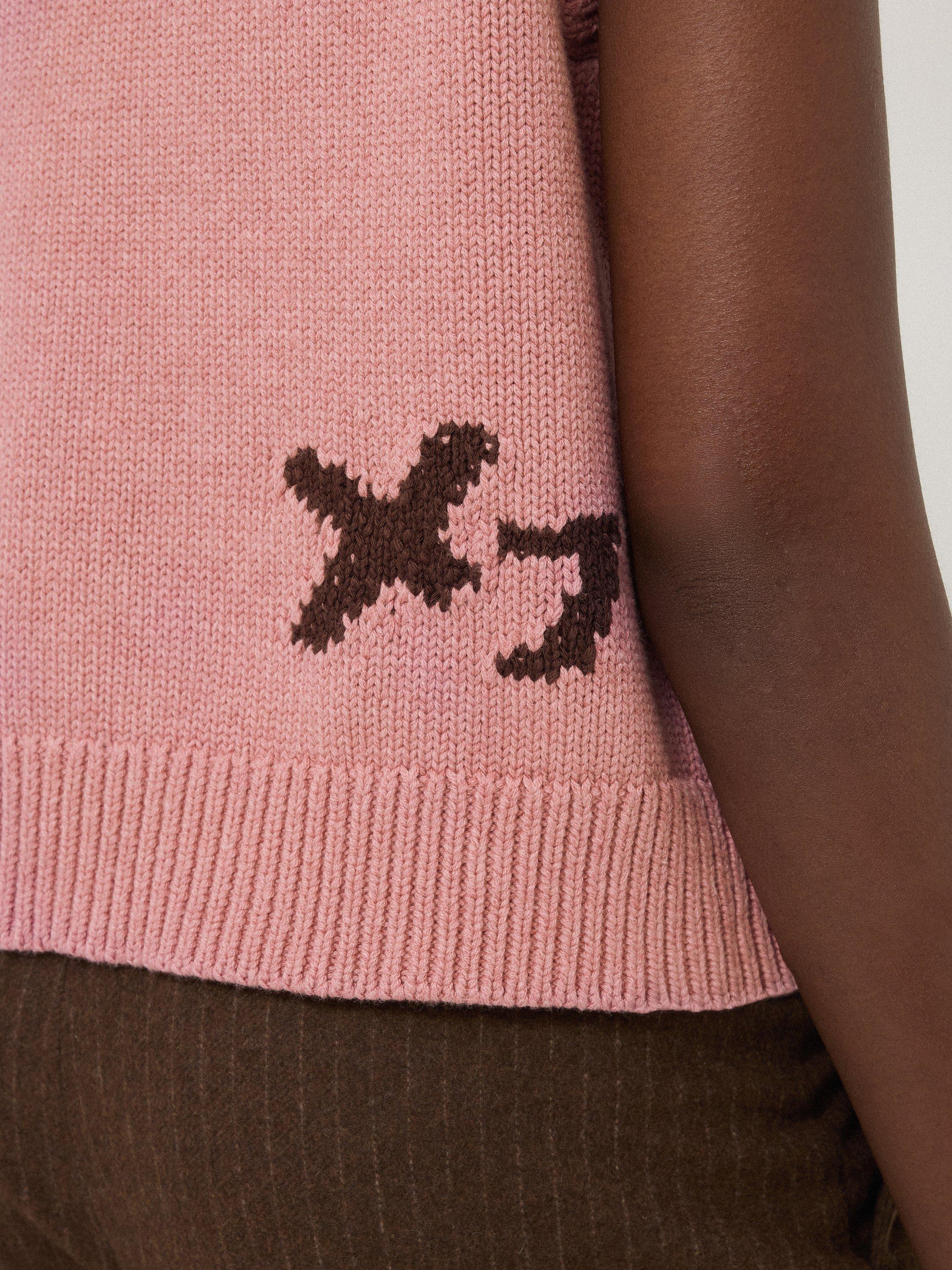 Product image 6 of 8, which shows Jigsaw Graffiti Lips Tank Top, Pink/Brown, XS