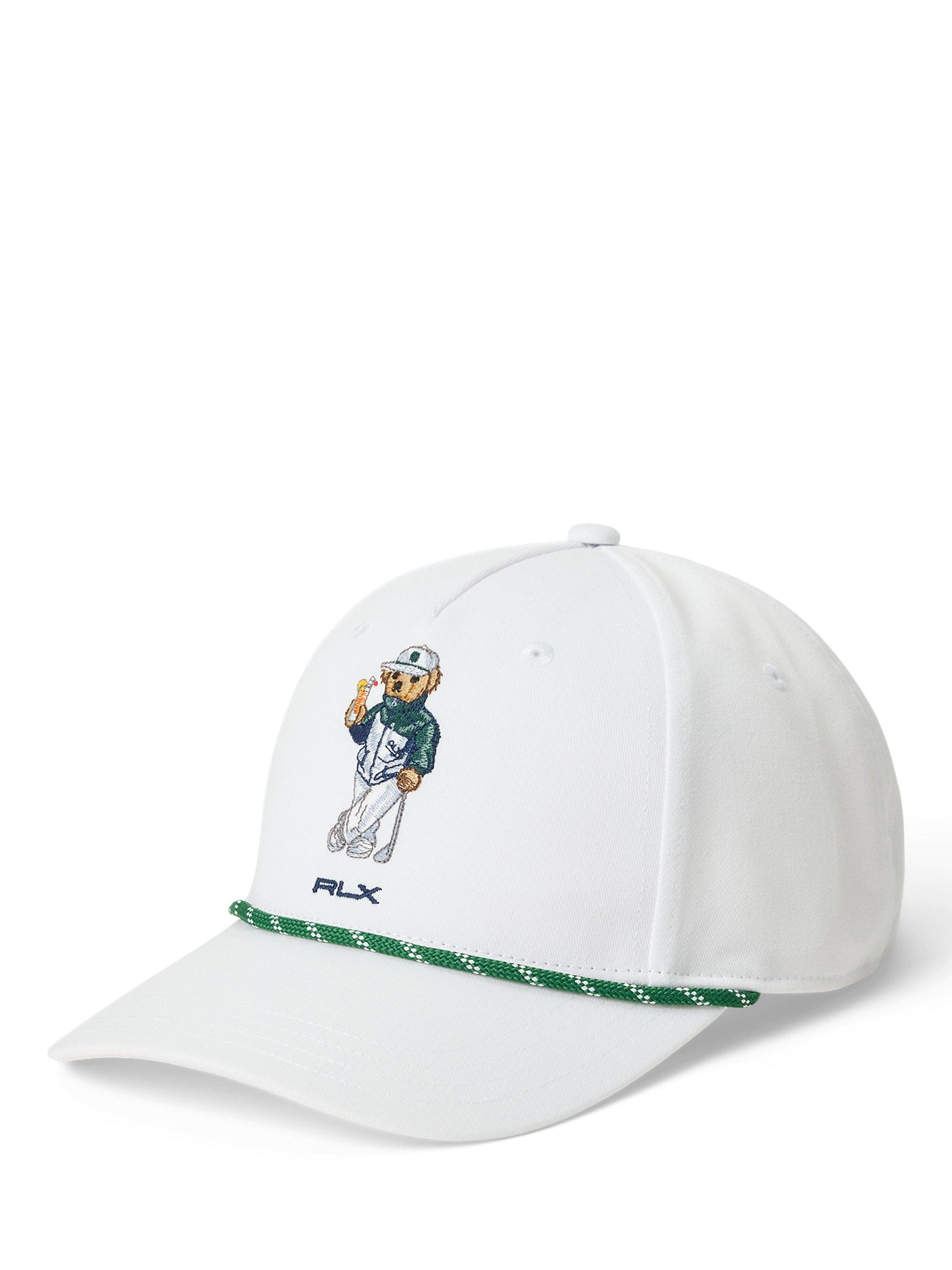 Ralph Lauren Polo Golf by Ralph Lauren Polo Bear Sports Cap, White Cocktail Bear