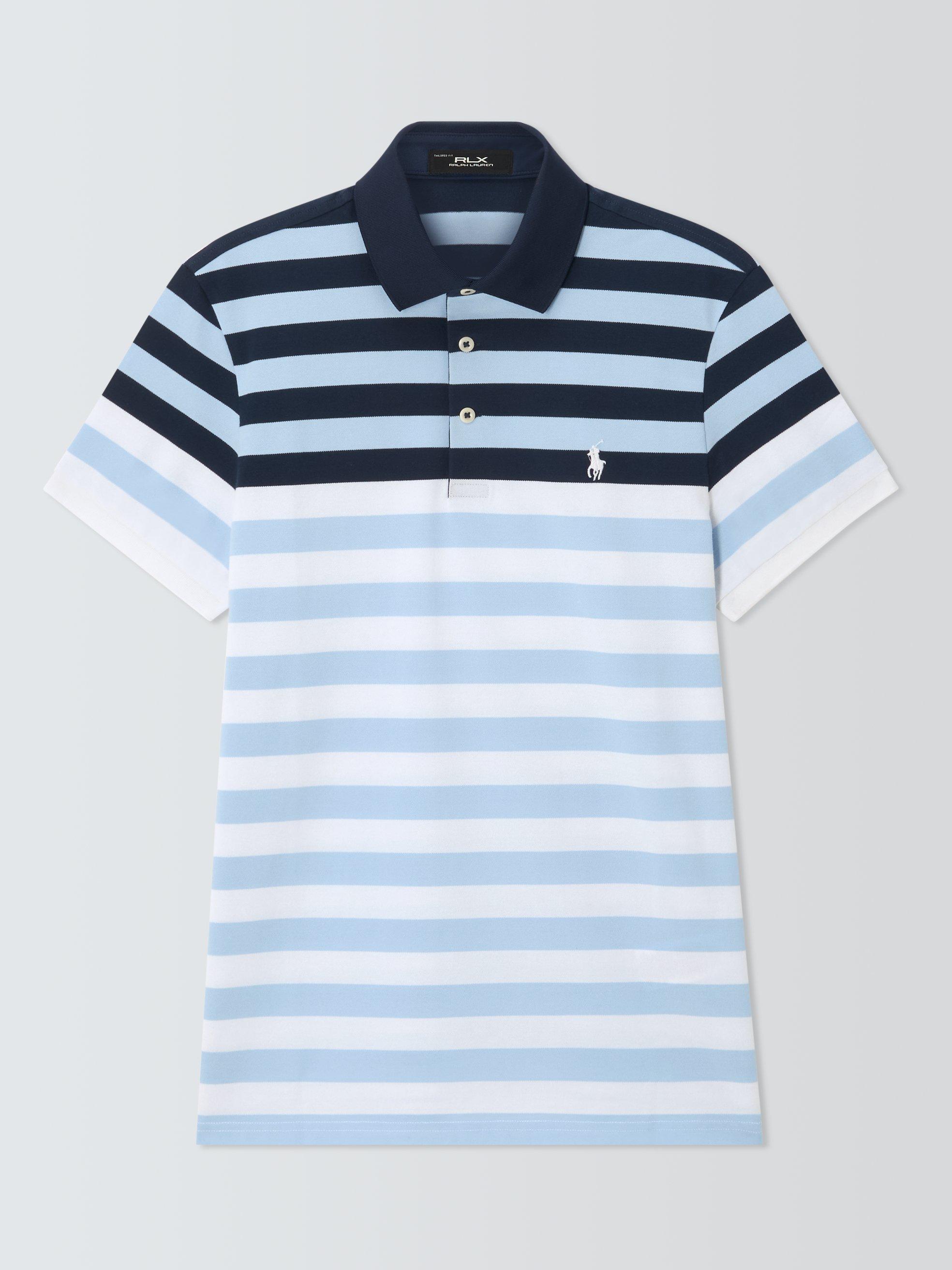 Polo Golf by Ralph Lauren Cotton Blend Regular Fit Polo Shirt, Office Blue Multi