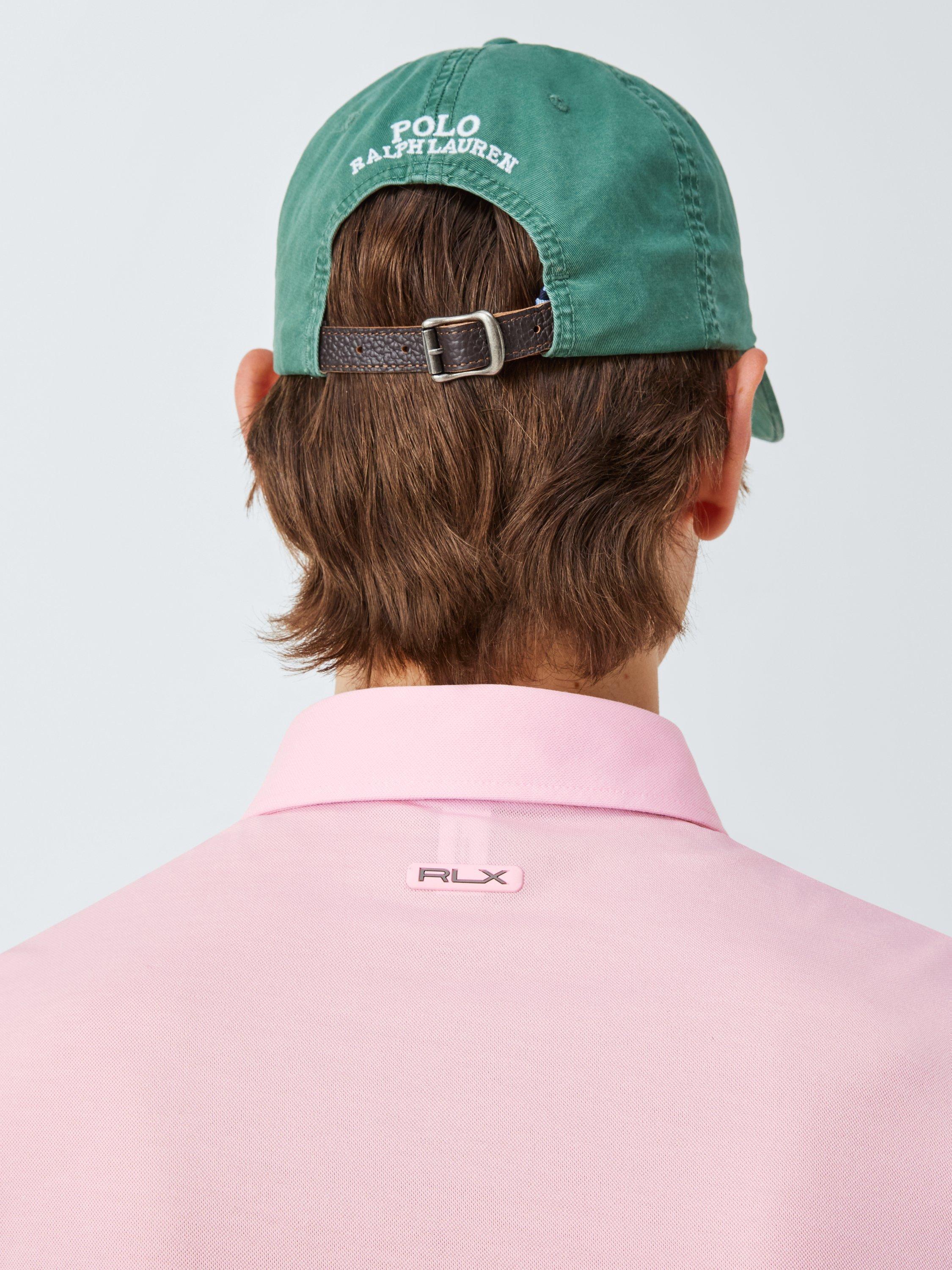 Product image 6 of 6, which shows Polo Golf by Ralph Lauren Cotton Blend Regular Fit Short Sleeve Polo Shirt, Garden Pink, S