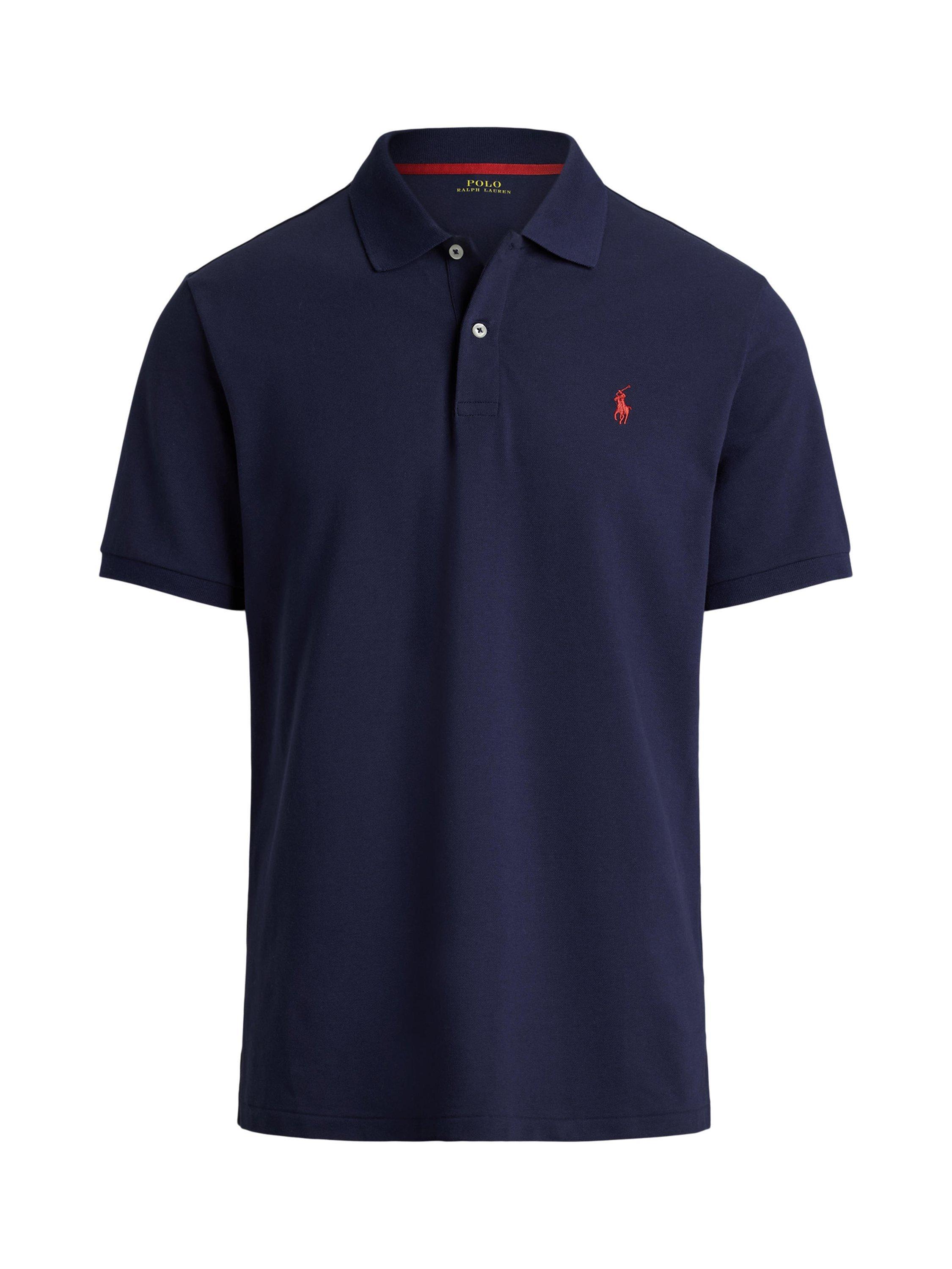 Polo Golf by Ralph Lauren Cotton Blend Regular Fit Short Sleeve Polo Shirt, Refined Navy