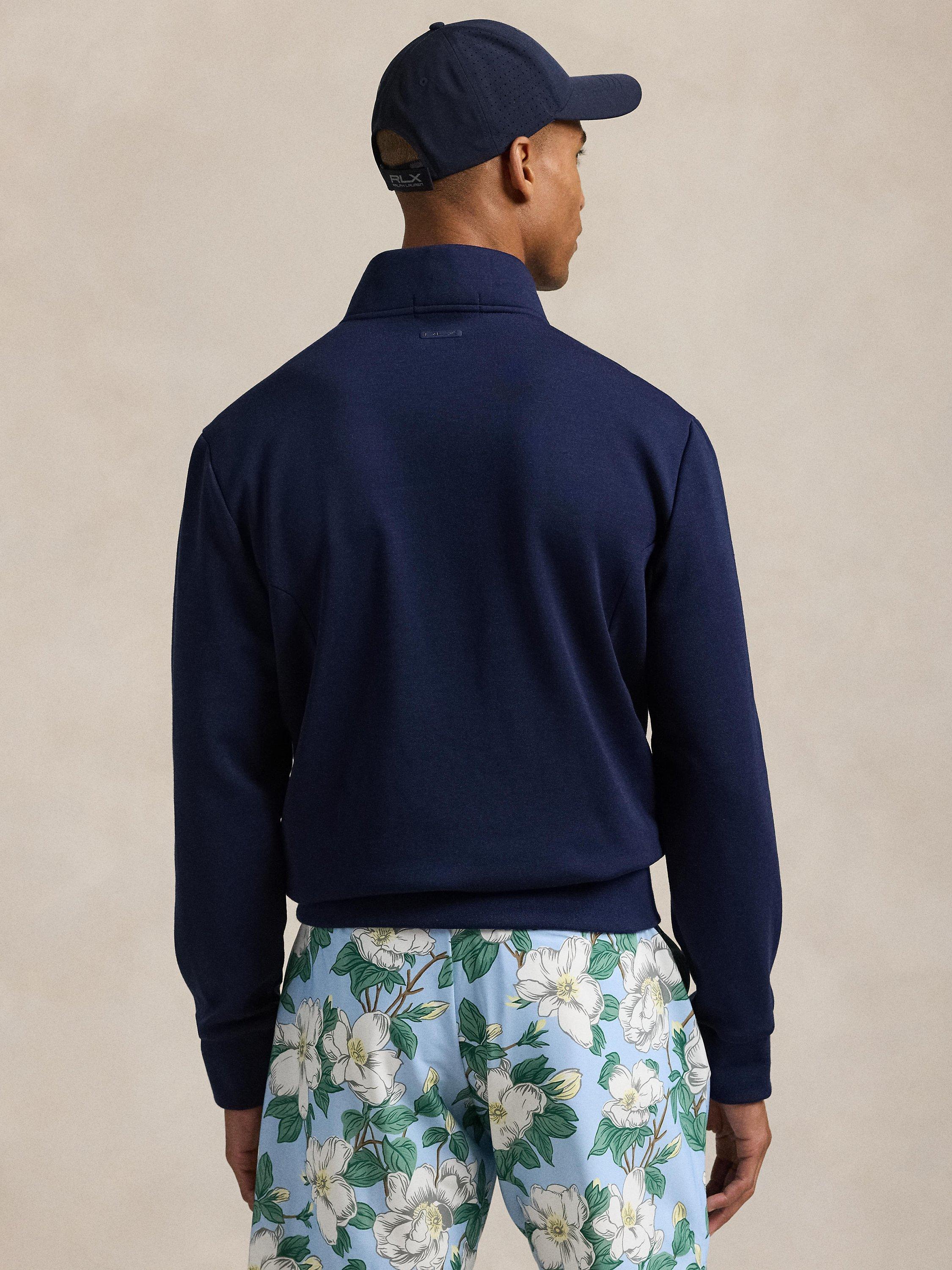 Product image 2 of 5, which shows Polo Golf by Ralph Lauren Double Knit Wool Quilted Jumper, Refined Navy, M