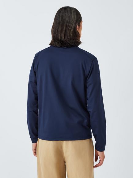 RLX Funnel Neck Zip Top, Refined Navy - view 2, Refined Navy