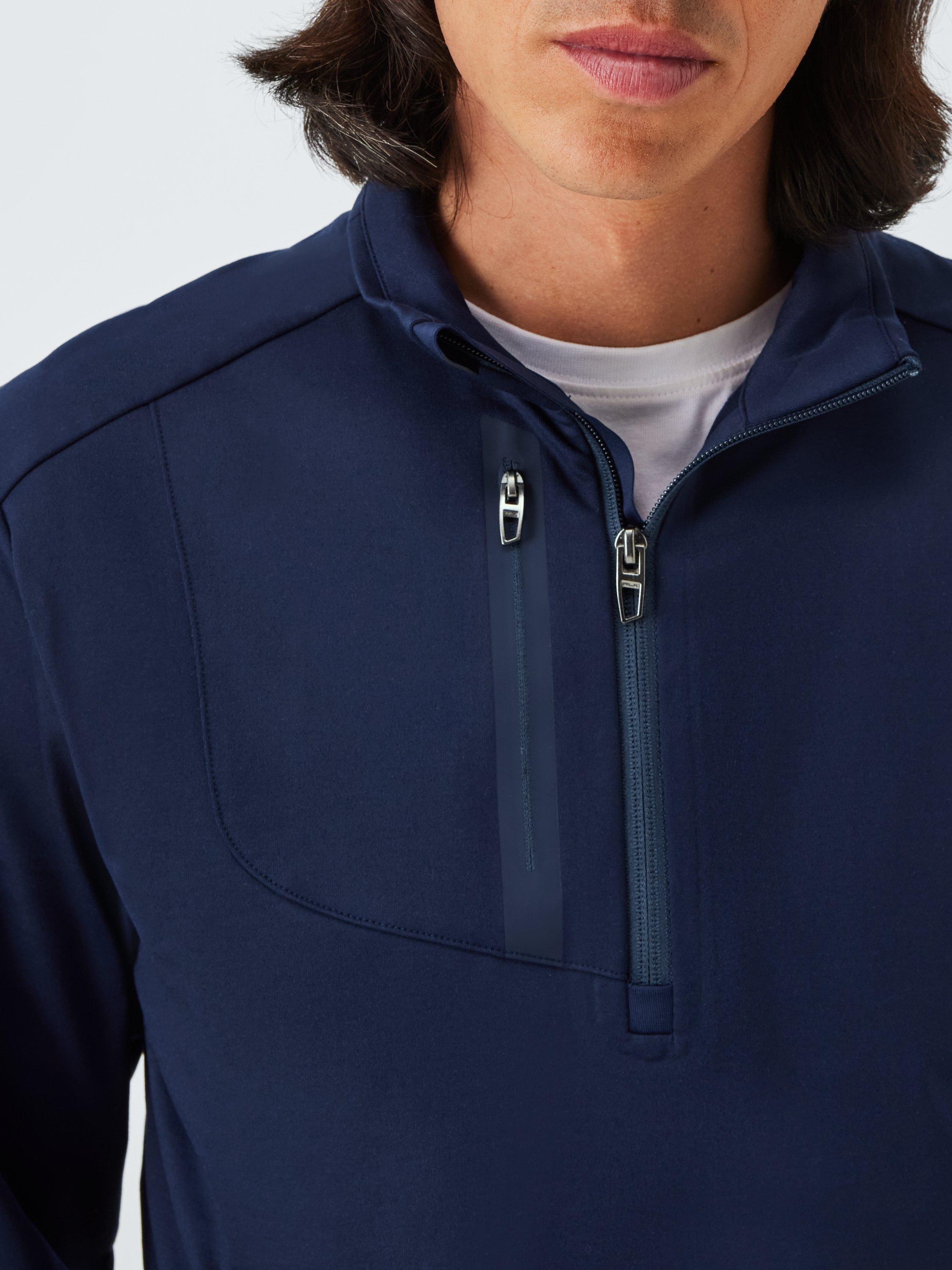 Product image 6 of 6, which shows Polo Golf by Ralph Lauren Funnel Neck Zip Top, Refined Navy, XL