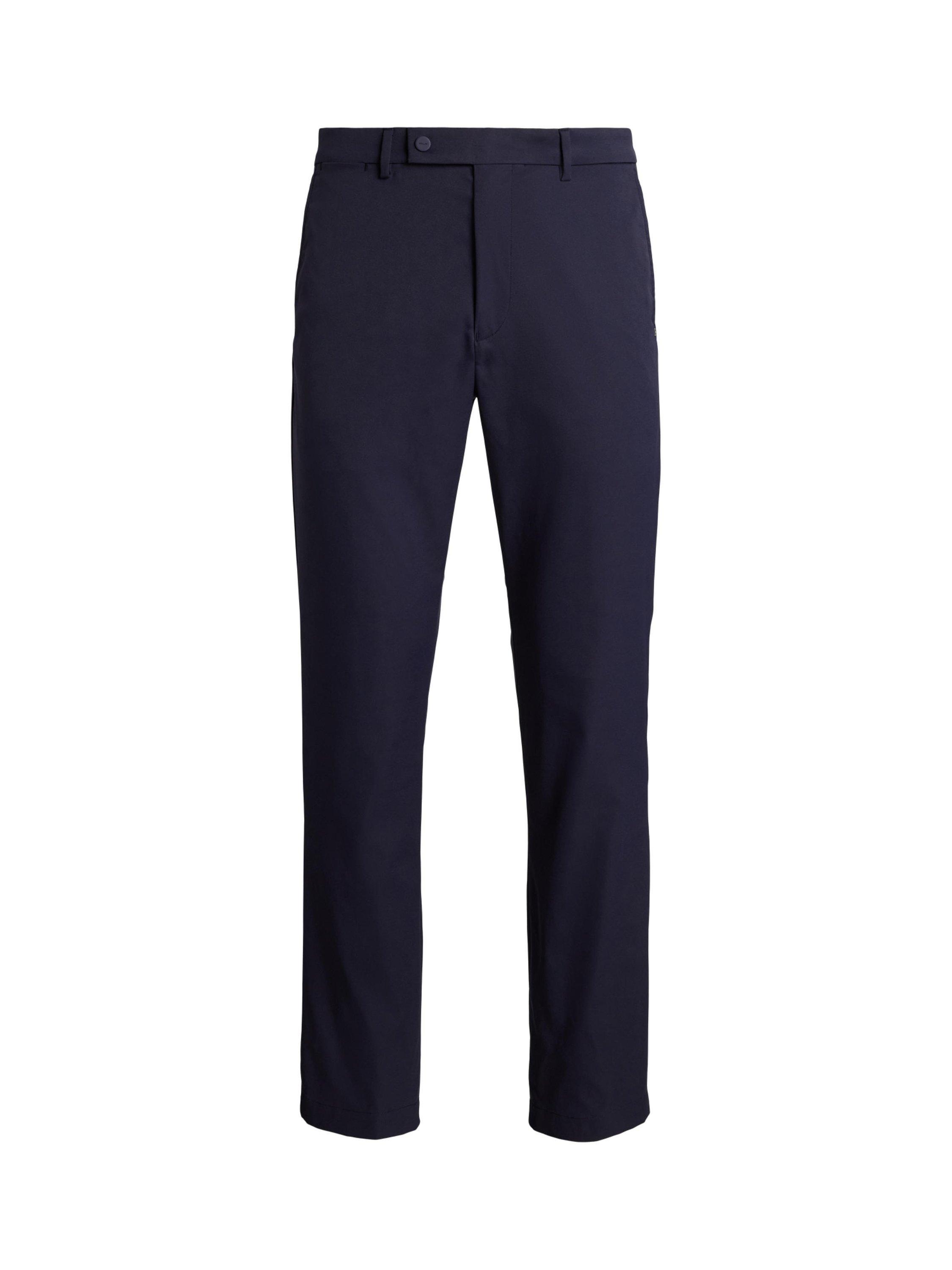 Product image 1 of 1, which shows Ralph Lauren Polo Golf by Ralph Lauren Woven Straight Leg Trousers, Refined Navy, 32R