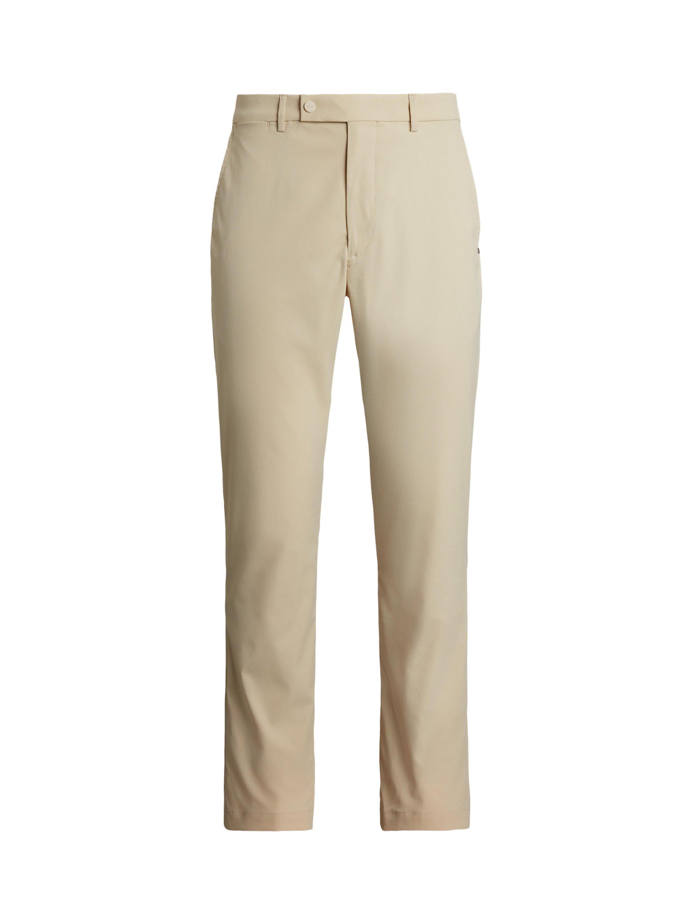 Product image 1 of 1, which shows Ralph Lauren Polo Golf by Ralph Lauren Woven Straight Leg Trousers, Basic Sand, 36R
