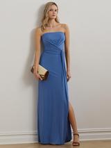 【海外限定】GinaBacconi ドレス☆Blue Naomi Beaded Velvet Hal Naomi Beaded Velvet Halter Neck Maxi Dress – Gina Bacconi