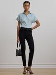 Lauren Ralph Lauren Broono Linen Short Sleeve Shirt, White