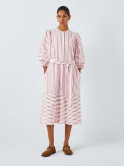 Barbour Thea Midi Shirt Dress, Multi Stripe, Multi Stripe