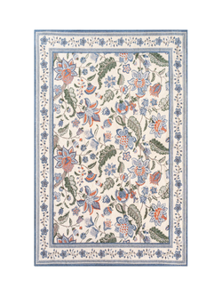 John Lewis x Sanderson Newnham Courtney Floral Rug, Blue, Blue