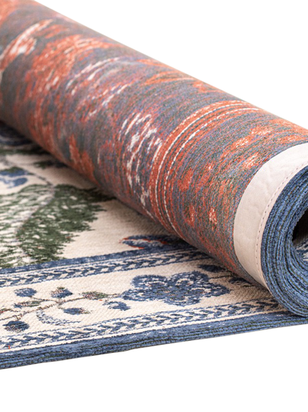 John Lewis x Sanderson Newnham Courtney Floral Rug, Blue - view 2, Blue