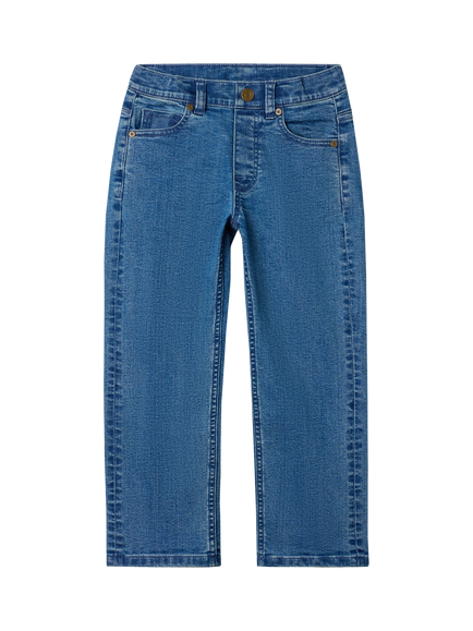 Polarn O. Pyret Kids' Classic Jeans, Blue, Blue
