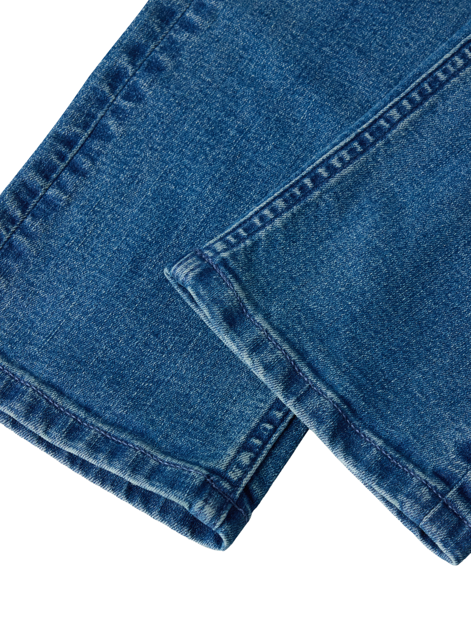 Product image 4 of 5, which shows Polarn O. Pyret Kids' Classic Jeans, Blue, 12-18 months