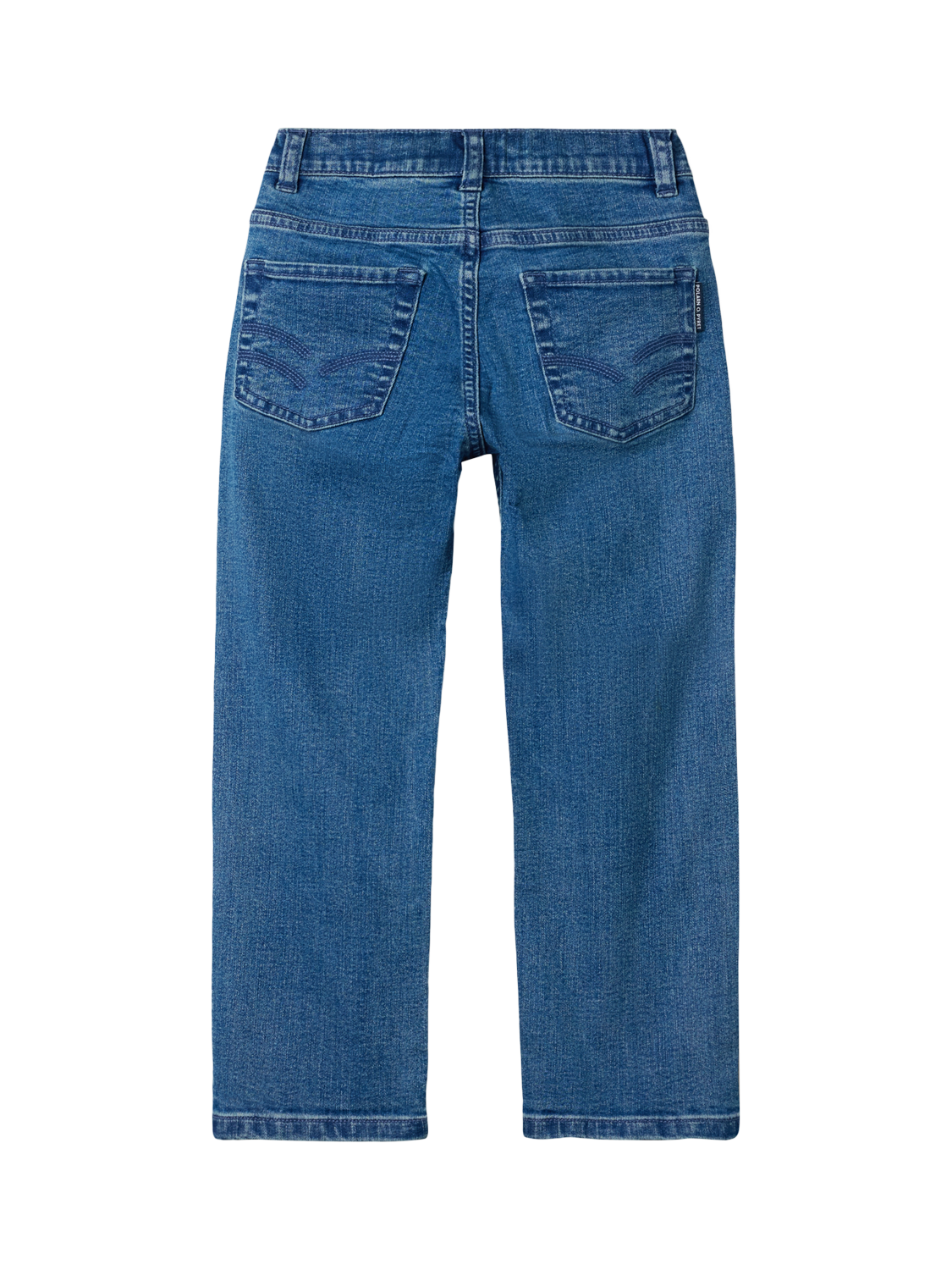 Product image 5 of 5, which shows Polarn O. Pyret Kids' Classic Jeans, Blue, 12-18 months