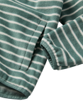 Polarn O. Pyret Striped Fleece Jacket, Green