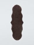John Lewis New Zealand Double Sheepskin Rug, Chocolate
