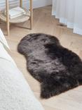 John Lewis New Zealand Single Sheepskin Rug, Chocolate