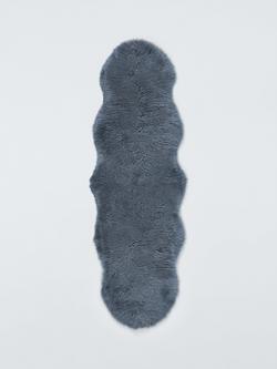 John Lewis New Zealand Double Sheepskin Rug, Slate