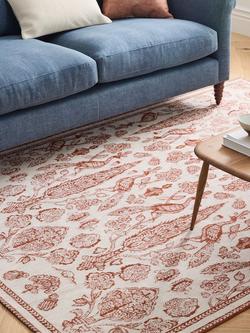 John Lewis x Sanderson Tamizart Rug, Red - view 2, Red