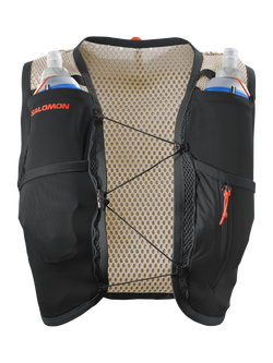 Salomon Women's Active Skin 4 Running Vest, Emerglow/Black, Emerglow/Black