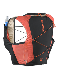 Salomon Women's Active Skin 4 Running Vest, Emerglow/Black - view 2, Emerglow/Black