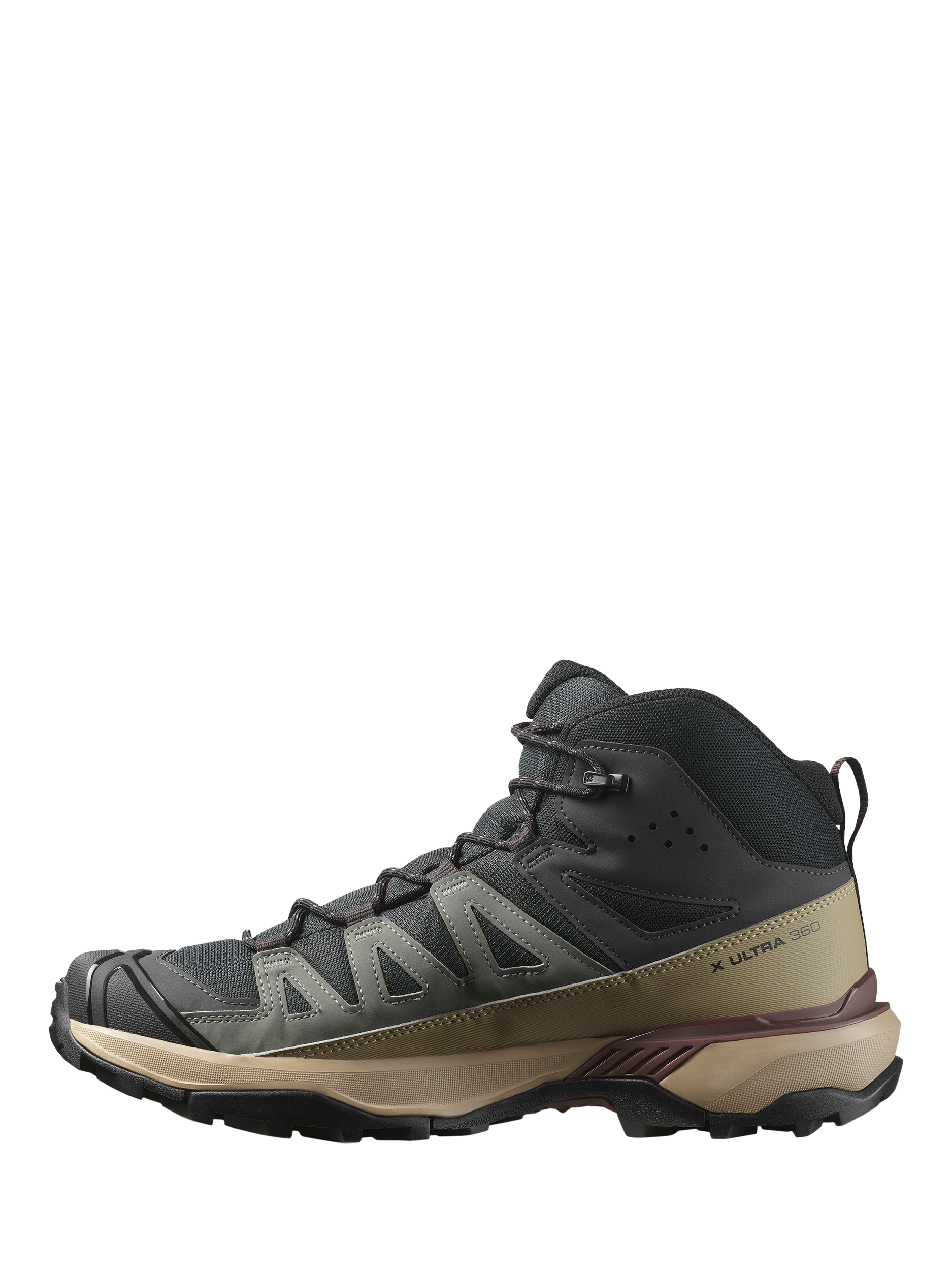 Product image 5 of 5, which shows Salomon Men's X Ultra 360 Mid Gore-Tex Hiking Shoes, Phantom/Desert, 7