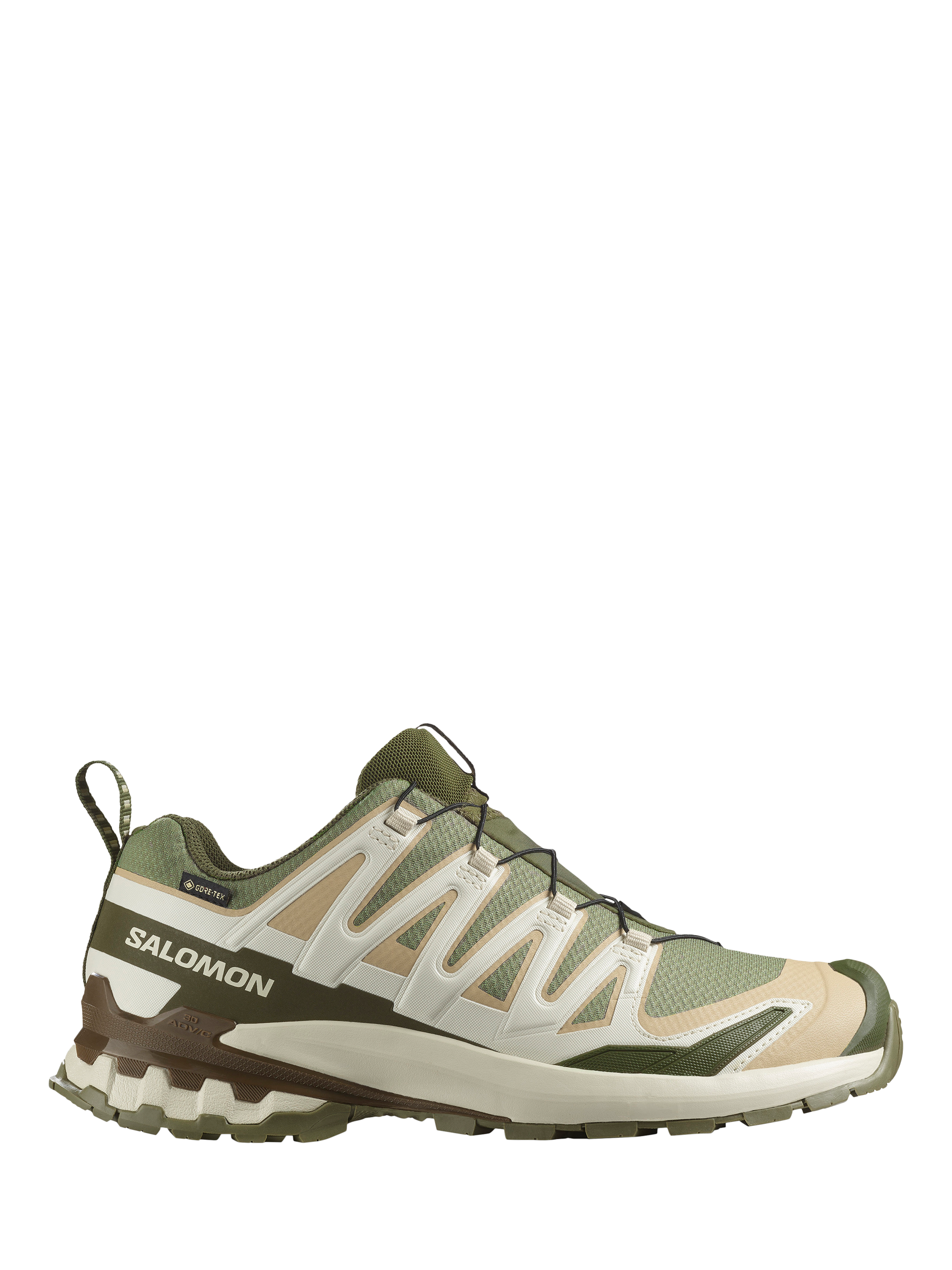 Product image 1 of 5, which shows Salomon Men's XA PRO 3D V9 Gore-Tex Trail Running Shoes, Green/Safari, 7